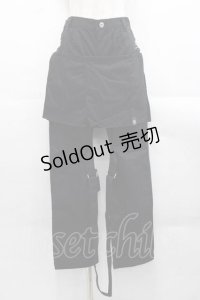 HELL CAT PUNKS / ZIPボンテージパンツ  黒 I-25-11-18-079-PU-PA-SA-ZI