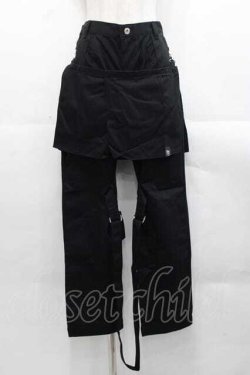 画像1: HELL CAT PUNKS / ZIPボンテージパンツ  黒 I-25-11-18-079-PU-PA-SA-ZI