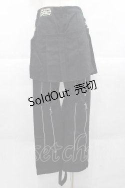 画像2: HELL CAT PUNKS / ZIPボンテージパンツ  黒 I-25-11-18-079-PU-PA-SA-ZI