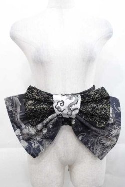 画像1: Qutie Frash / リボンコルセット  黒Ｘゴールド I-25-11-18-081-QU-TO-SA-ZI