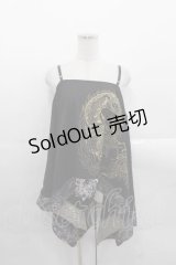 Qutie Frash / 変形キャミトップス  黒 I-25-11-18-015-QU-TO-SA-ZI