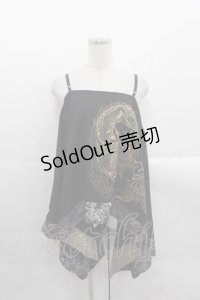 Qutie Frash / 変形キャミトップス  黒 I-25-11-18-015-QU-TO-SA-ZI