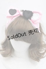 LOLITAその他(お買取対象外) / ハートアップリケカチューシャ  ピンク I-25-11-18-088-LO-AC-SA-ZI