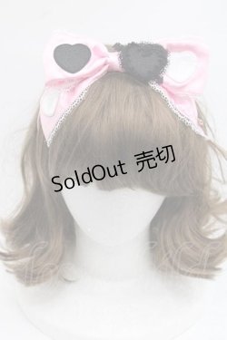 画像2: LOLITAその他(お買取対象外) / ハートアップリケカチューシャ  ピンク I-25-11-18-088-LO-AC-SA-ZI