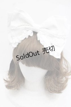 画像1: 榛果可可花束(BacioBouquet)（海外ロリータブランド） / リボンカチューシャ  ホワイト I-25-11-18-089-LO-AC-SA-ZI