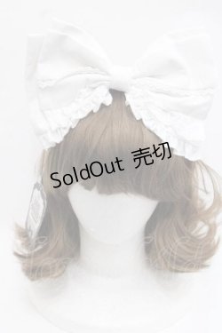 画像2: 榛果可可花束(BacioBouquet)（海外ロリータブランド） / リボンカチューシャ  ホワイト I-25-11-18-089-LO-AC-SA-ZI