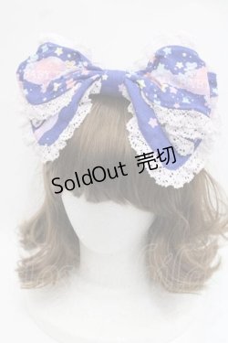画像1: BABY,THE STARS SHINE BRIGHT / Toy's Fluffy Dream柄カチューシャ  紺 I-25-11-18-090-BA-AC-SA-ZI