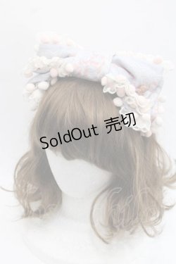 画像1: Lullaby（海外ロリータブランド） / Bear’s Lullaby カチューシャ  サックス I-25-11-18-092-LO-AC-SA-ZI