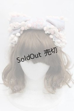 画像2: Lullaby（海外ロリータブランド） / Bear’s Lullaby カチューシャ  サックス I-25-11-18-092-LO-AC-SA-ZI