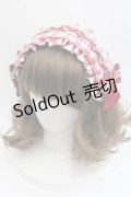 metamorphose / ヘッドドレス風カチューシャ(ギンガム)  赤Ｘ白 I-25-11-18-094-ME-AC-SA-ZI