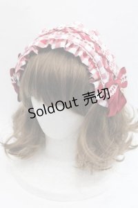 metamorphose / ヘッドドレス風カチューシャ(ギンガム)  赤Ｘ白 I-25-11-18-094-ME-AC-SA-ZI