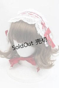 小能熊（海外ロリータブランド） / Laura Doll ヘッドドレス  レッド I-25-11-18-098-LO-ZA-SA-ZI