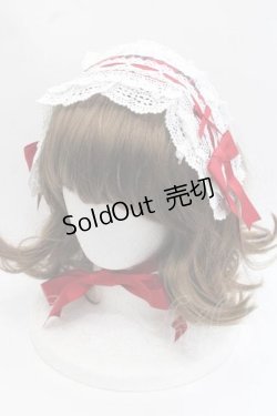 画像1: 小能熊（海外ロリータブランド） / Laura Doll ヘッドドレス  レッド I-25-11-18-098-LO-ZA-SA-ZI