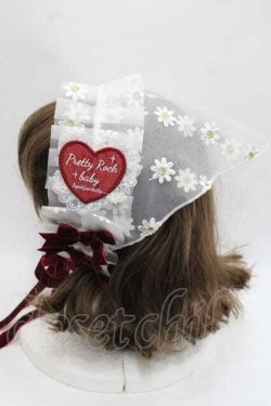 画像3: Pretty Rock Baby（海外ロリータブランド） / オーガンジーバブーシュカ  ホワイト I-25-11-18-099-LO-ZA-SA-ZI