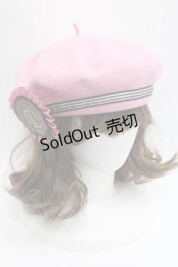画像1: Angelic Pretty / Chocolate Rosetteベレー  ピンク I-25-11-18-100-AP-AC-SA-ZI