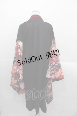 画像2: Qutie Frash / 着物袖カーディガン  黒Ｘピンク I-25-11-18-018-QU-TO-SA-ZI