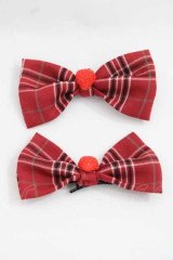 YUPBRO（海外ロリータブランド） / Little Red Riding Hood リボンクリップ  レッド I-25-11-18-105-LO-ZA-SA-ZI