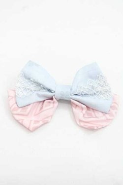 画像1: Nyanya / 山茶歌謡リボンクリップ  浅葱 I-25-11-18-106-EL-ZA-SA-ZI