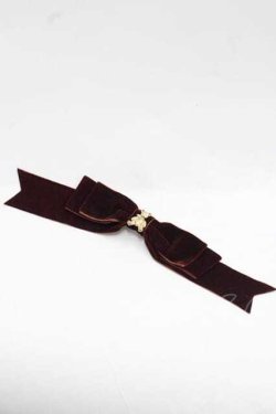 画像1: LOLITAその他(お買取対象外) / ベルベットクマチャームリボンクリップ  ブラウン I-25-11-18-107-LO-ZA-SA-ZI