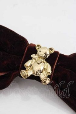 画像3: LOLITAその他(お買取対象外) / ベルベットクマチャームリボンクリップ  ブラウン I-25-11-18-107-LO-ZA-SA-ZI