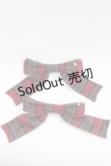 LOLITAその他(お買取対象外) / チェックリボンクリップ  レッド I-25-11-18-108-LO-ZA-SA-ZI