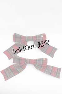 LOLITAその他(お買取対象外) / チェックリボンクリップ  レッド I-25-11-18-108-LO-ZA-SA-ZI