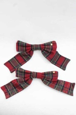 画像1: LOLITAその他(お買取対象外) / チェックリボンクリップ  レッド I-25-11-18-108-LO-ZA-SA-ZI