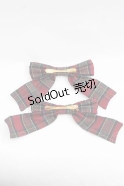 画像2: LOLITAその他(お買取対象外) / チェックリボンクリップ  レッド I-25-11-18-108-LO-ZA-SA-ZI