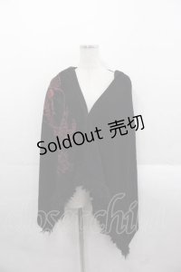Qutie Frash / 龍プリントフードケープ  黒Ｘ赤 I-25-11-18-020-QU-JA-SA-ZI