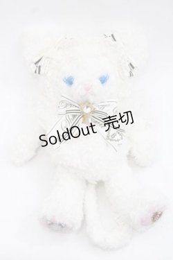 画像1: BABY,THE STARS SHINE BRIGHT / Petit chat blancなねこくみゃちゃんポシェット  白 I-25-11-18-118-BA-BG-SA-ZI