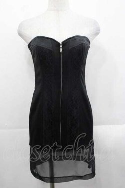 画像1: alice auaa / ロングコルセットビスチェ 3 ブラック I-25-11-18-021-AA-TO-SA-ZI