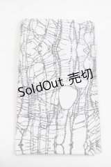 alice auaa / Netタイツ M-L ホワイト×ブラック I-25-11-18-124-AA-ZA-SA-ZI