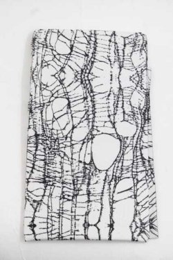 画像1: alice auaa / Netタイツ M-L ホワイト×ブラック I-25-11-18-124-AA-ZA-SA-ZI