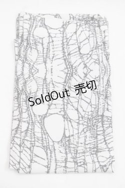 画像2: alice auaa / Netタイツ M-L ホワイト×ブラック I-25-11-18-124-AA-ZA-SA-ZI