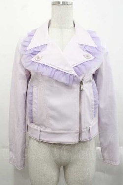 画像1: MILK / ライダースジャケット  ラベンダー I-25-11-18-025-ML-JA-SA-ZI