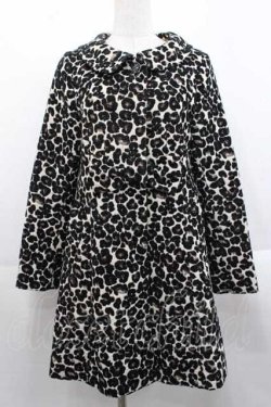 画像1: Emily Temple cute / レオパードジャガードコート  ベージュ I-25-11-18-026-ET-CO-SA-ZI