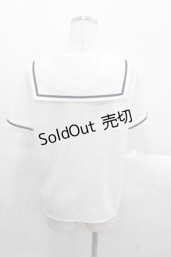 画像2: Amavel / Crown Emblemスクエアセーラーブラウス  ネイビー I-25-11-18-003-CA-BL-SA-ZI