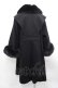 画像2: 白英工作室(BitterSweet)（海外ロリータブランド） / ファー襟袖コート S ブラック I-25-11-18-027-LO-CO-SA-ZI (2)