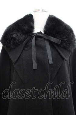 画像3: 白英工作室(BitterSweet)（海外ロリータブランド） / ファー襟袖コート S ブラック I-25-11-18-027-LO-CO-SA-ZI