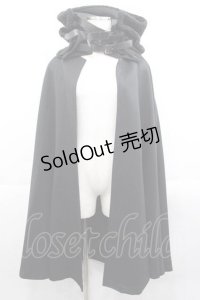 alice auaa / ファー襟ロングケープコート 3 ブラック I-25-11-18-029-AA-CO-SA-ZI