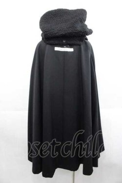 画像2: alice auaa / ファー襟ロングケープコート 3 ブラック I-25-11-18-029-AA-CO-SA-ZI