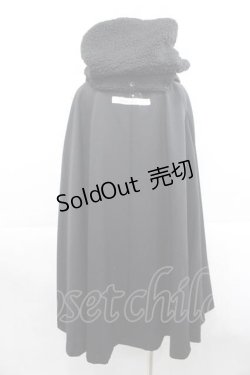 画像2: alice auaa / ファー襟ロングケープコート 3 ブラック I-25-11-18-029-AA-CO-SA-ZI