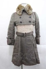 alice auaa / 虫喰いコート 3 ベージュ I-25-11-18-030-AA-CO-SA-ZI