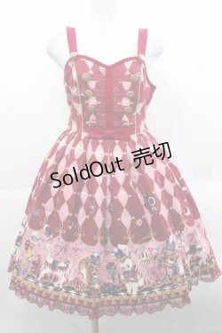 画像1: Angelic Pretty / TOY MARCHジャンパースカート  ボルドー I-25-11-18-031-AP-OP-SA-ZI
