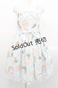 Angelic Pretty / Baked Sweets Parade Special ジャンパースカート Set  サックス I-25-11-18-032-AP-OP-SA-ZI