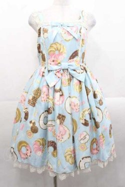 画像1: Angelic Pretty / Baked Sweets Parade Special ジャンパースカート Set  サックス I-25-11-18-032-AP-OP-SA-ZI