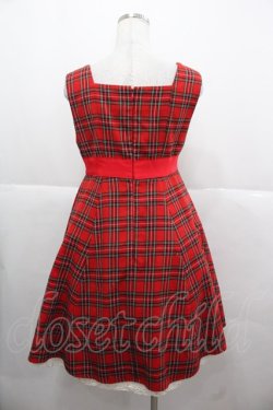 画像2: Angelic Pretty / タータンチェックジャンパースカート  赤チェック I-25-11-24-047-AP-OP-SA-ZI