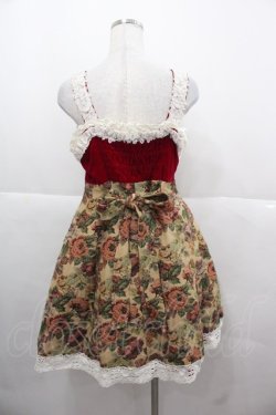 画像2: Angelic Pretty / 旧タグゴブランジャンパースカート  ボルドーＸブラウン I-25-11-24-048-AP-OP-SA-ZI