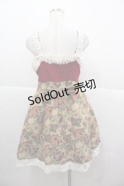 画像2: Angelic Pretty / 旧タグゴブランジャンパースカート  ボルドーＸブラウン I-25-11-24-048-AP-OP-SA-ZI