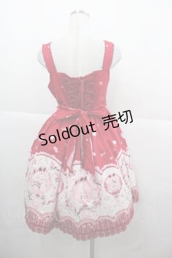 画像2: BABY,THE STARS SHINE BRIGHT / 青い鳥柄マドレーヌジャンパースカート  エンジ I-25-11-24-049-BA-OP-SA-ZI